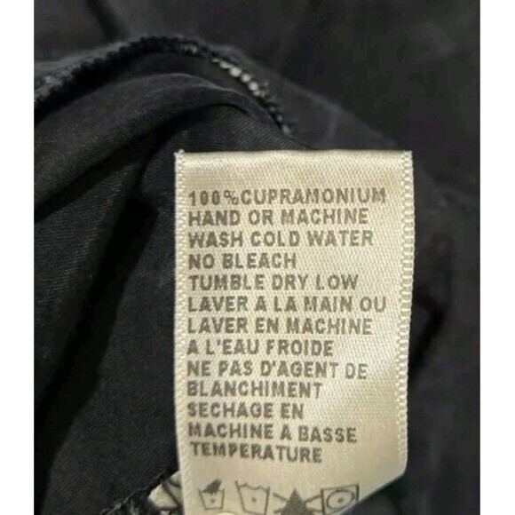 Standard James Perse Size 1 Black Button Down Tie Waist Soft Dress |‎ Small - Picture 11 of 11